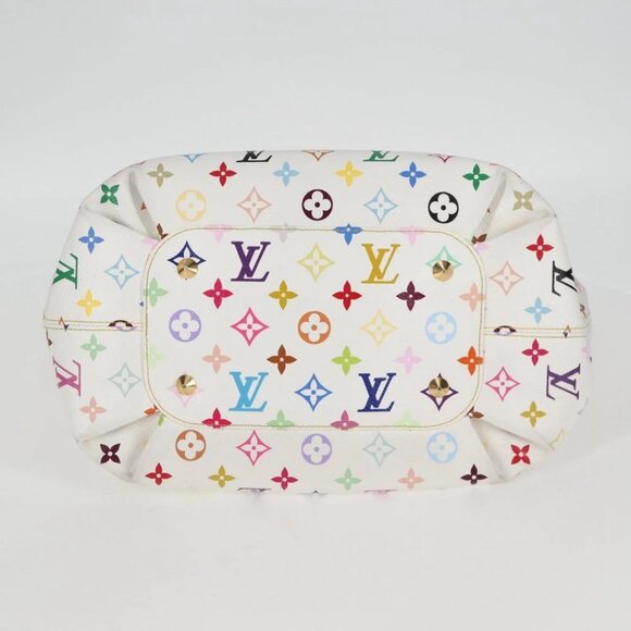 LOUIS VUITTON Monogram Multicolor Annie GM Tote Bag White - Picture 6 of 16
